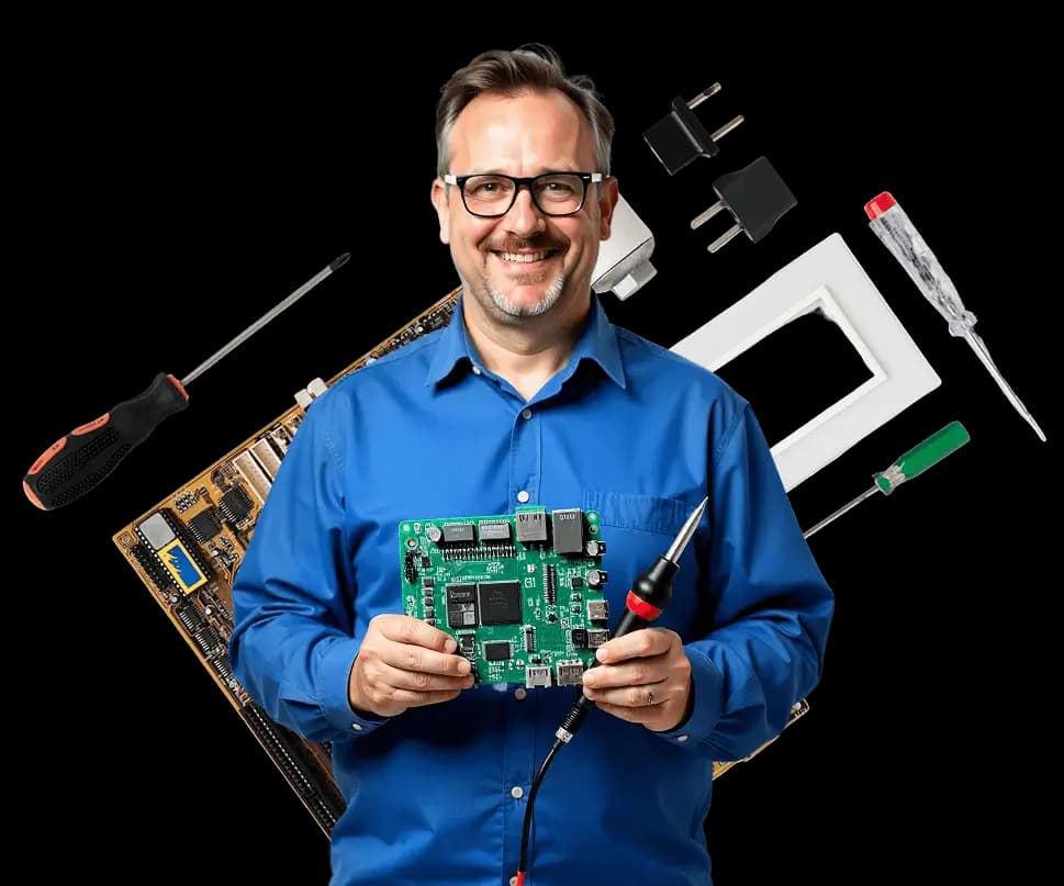 Chandra Repairing Instalation Gig workshop and team at work